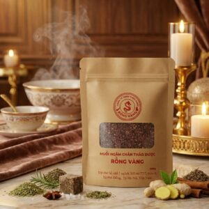 Muối ngâm chân thảo dược Rồng Vàng giúp thư giãn, giảm nhức mỏi, chăm sóc sức khỏe cho mọi nhà.