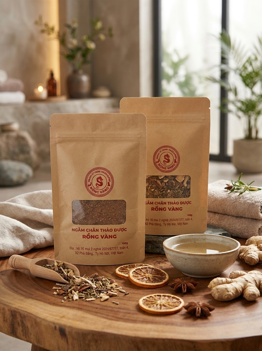 NGÂM CHÂN THẢO DƯỢC RỒNG VÀNG