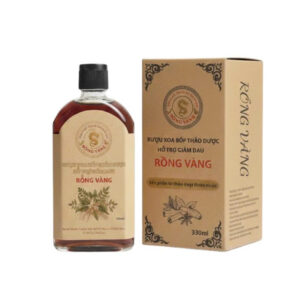 RƯỢU XOA BÓP THẢO DƯỢC HỖ TRỢ GIẢM ĐAU RỒNG VÀNG