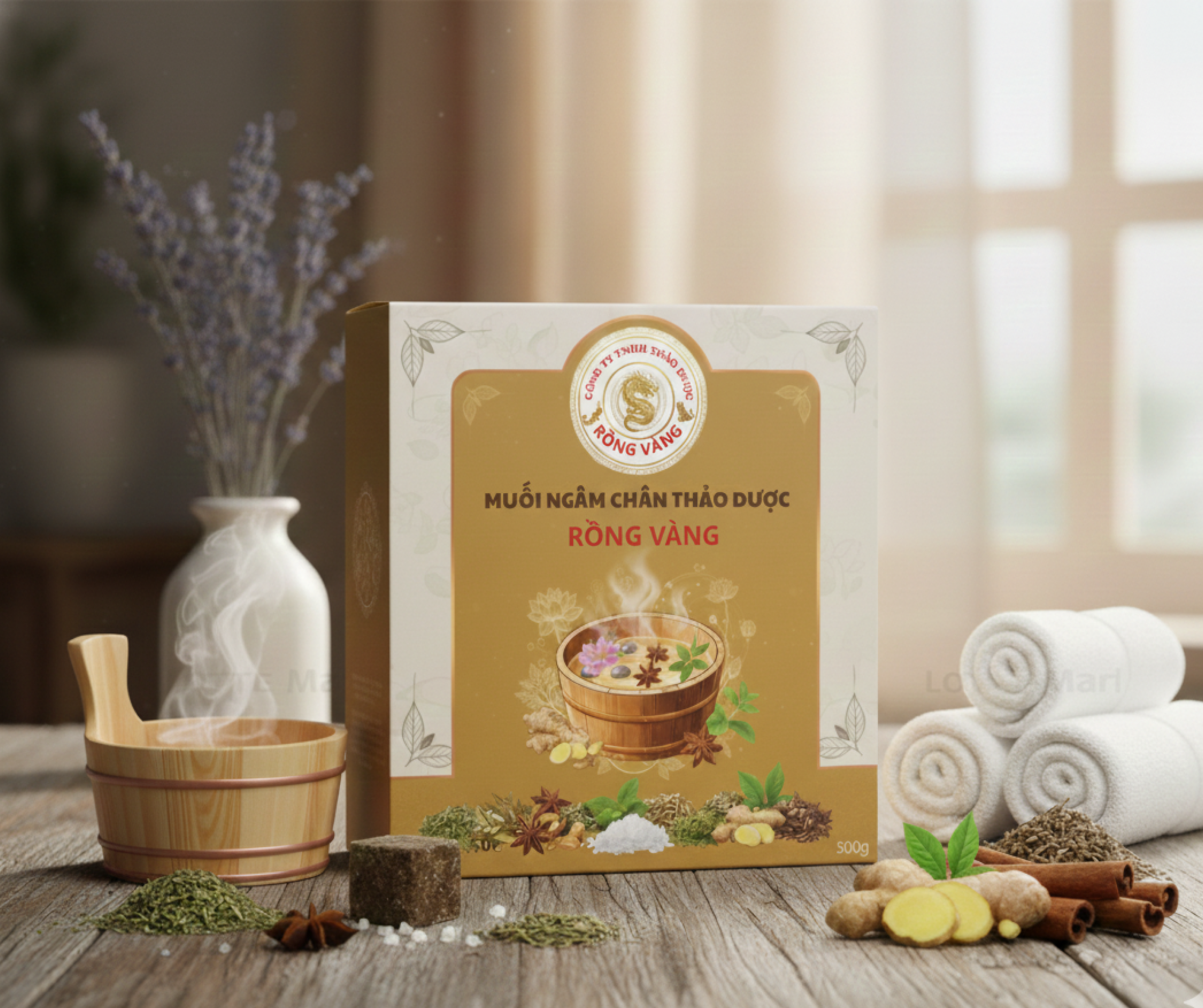 MUỐI NGÂM CHÂN THẢO DƯỢC RỒNG VÀNG