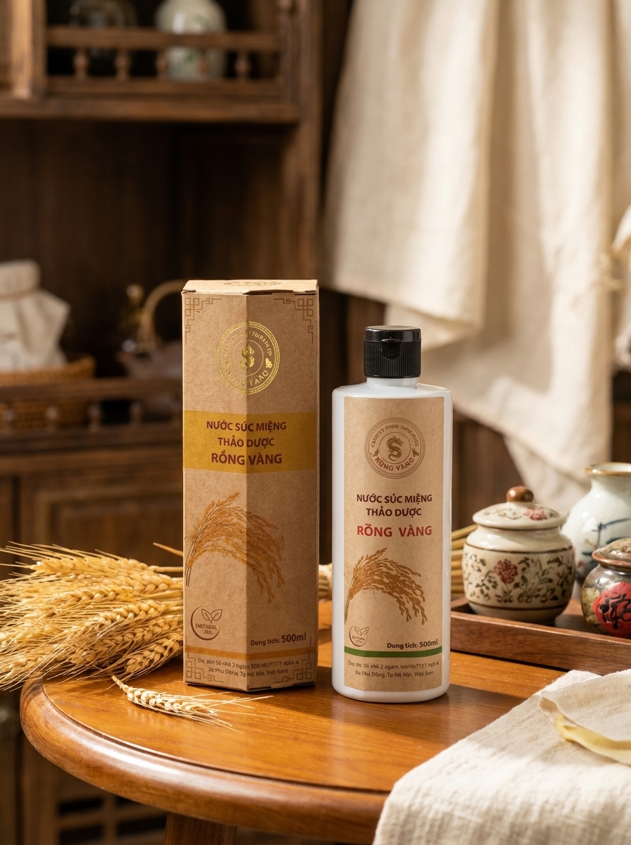 NƯỚC SÚC MIỆNG THẢO DƯỢC RỒNG VÀNG
