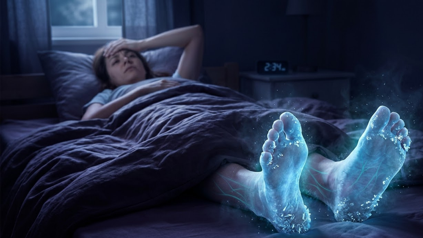 cách hết lạnh chân khó ngủ
